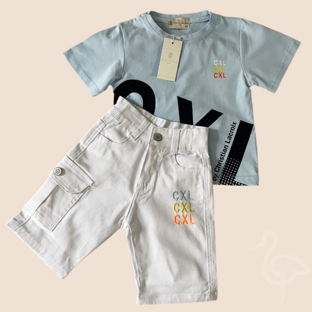 Ensemble Short Bleu Ciel - CXL by Christian Lacroix