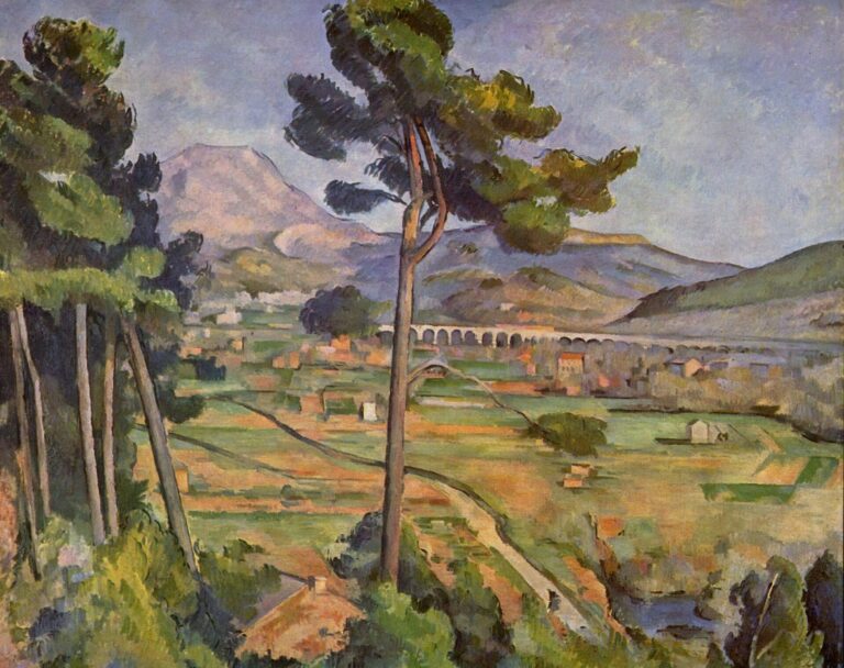 Mont Sainte-Victoire and the Viaduct of the Arc River Valley