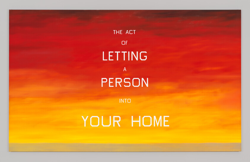 The Act of Letting a Person into Your Home